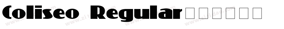 Coliseo Regular字体转换